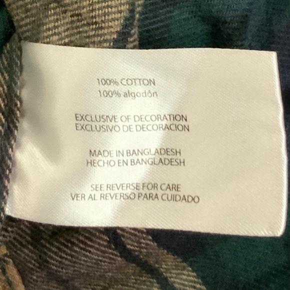 Vintage Eddie Bauer Green Tan XL Plaid Flannel Outdoor Costal Grandpa Alpine - Picture 5 of 7